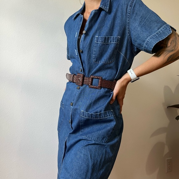 Vintage leather belt - Picture 5 of 6